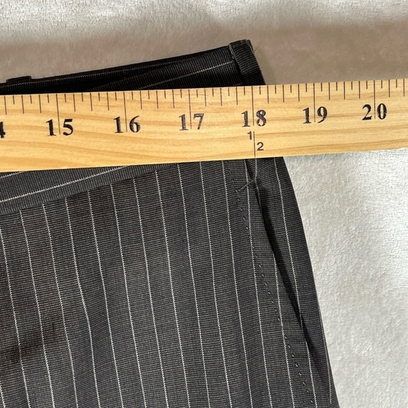 Isaia 46R 36W Super 120’s Black Estate Stripe Lana Wool 2 Vent Surgeon Cuff Suit - Picture 13 of 14